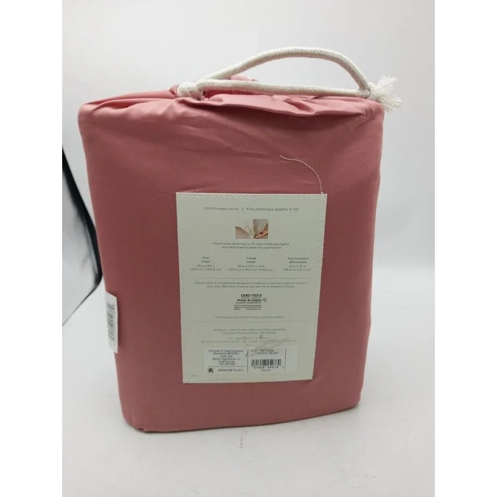 Casaluna Temperature Balancing Sheet Set Full Size Rose Color